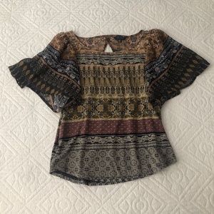 Lucky Brand Angel Wing Sleeve top
